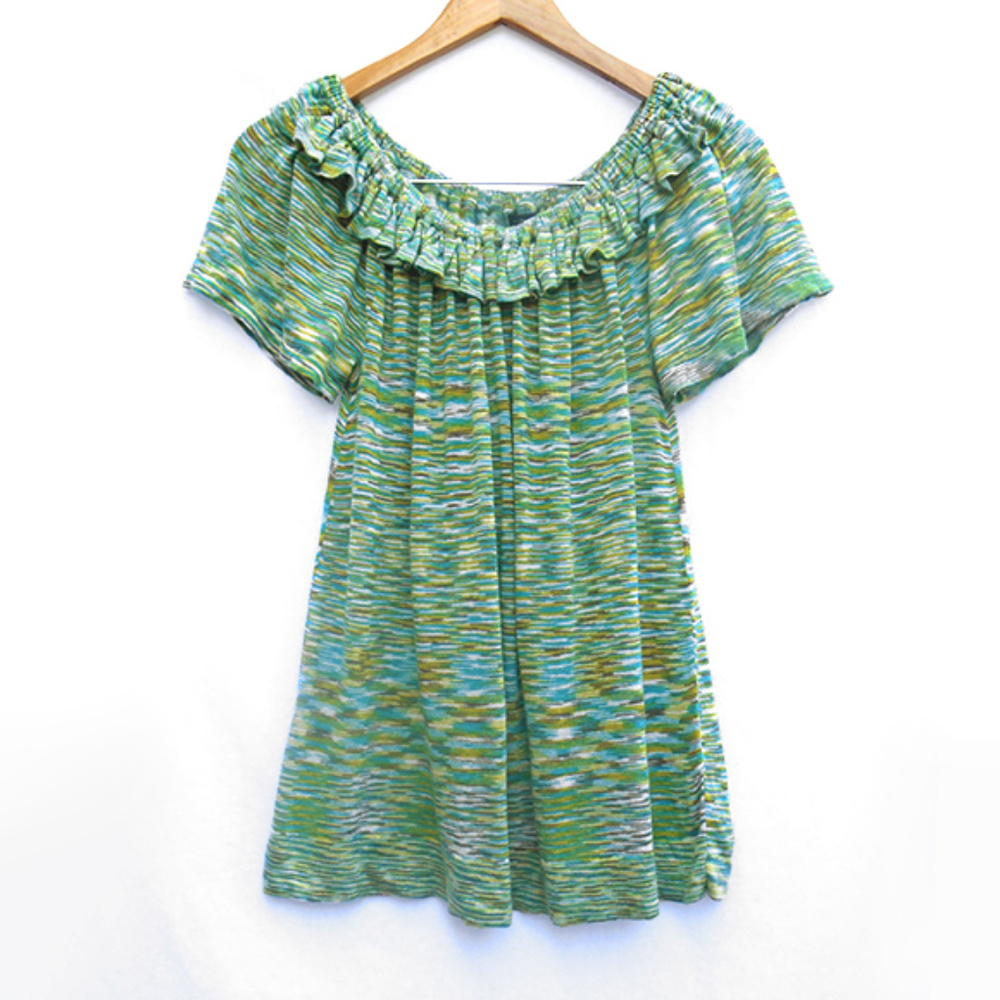 Banana Republic Linen Blend Pattern Summer Top S/M